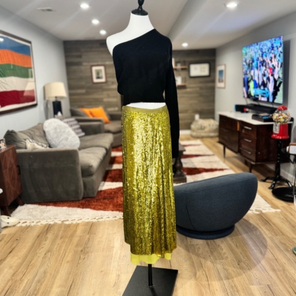 Le Superbe for Anthropologie sequin midi skirt - Picture 3 of 7